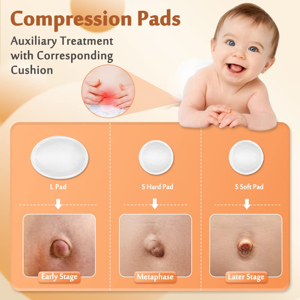 Baby Umbilical Hernia Belt Belly Button Abdominal Wrap for Hernia Baby Navel Band Newborn Umbilical Cord Cover Truss for Hernia Support Belt Medical Waist Binder (Medium) - Image 3